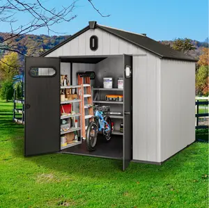 Yitahome 8'x8' / 8'x10' Heavy Duty Tool Sheds Outdoor Storage Shed Lockable /base House tool shed