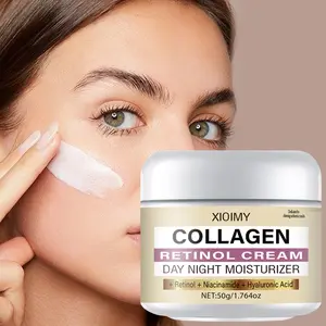 50g Retinol & Collagen Face Cream Moisturizer with Niacinamide & Hyaluronic Acid, Hydrating Cream Moisturizer, Intense Moisture, Collagen Deep Hydration, Moisturizing, Elasticity Boost, Suitable for All Skin Types