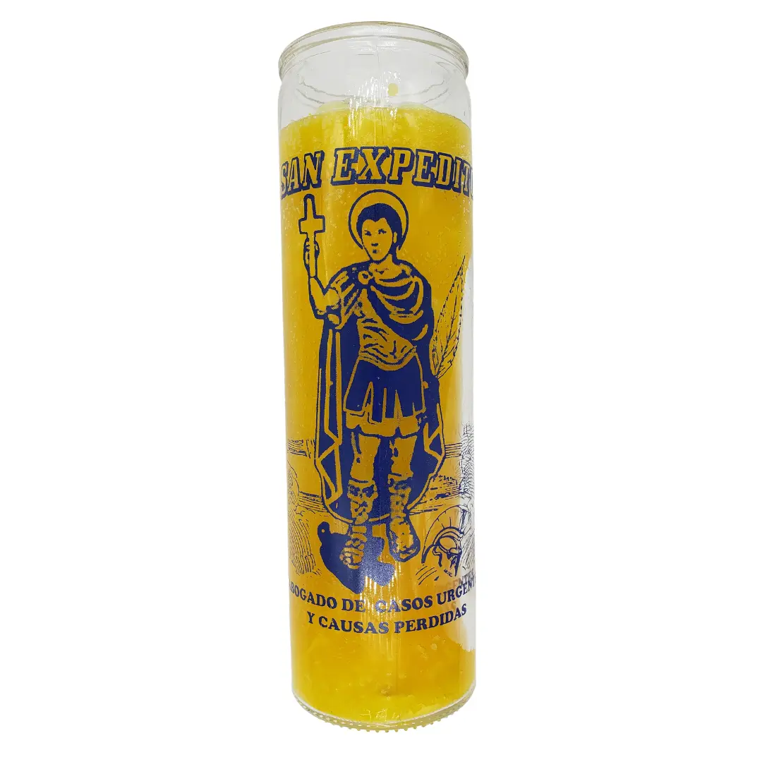 SAN EXPEDITO VELADORA YELLOW