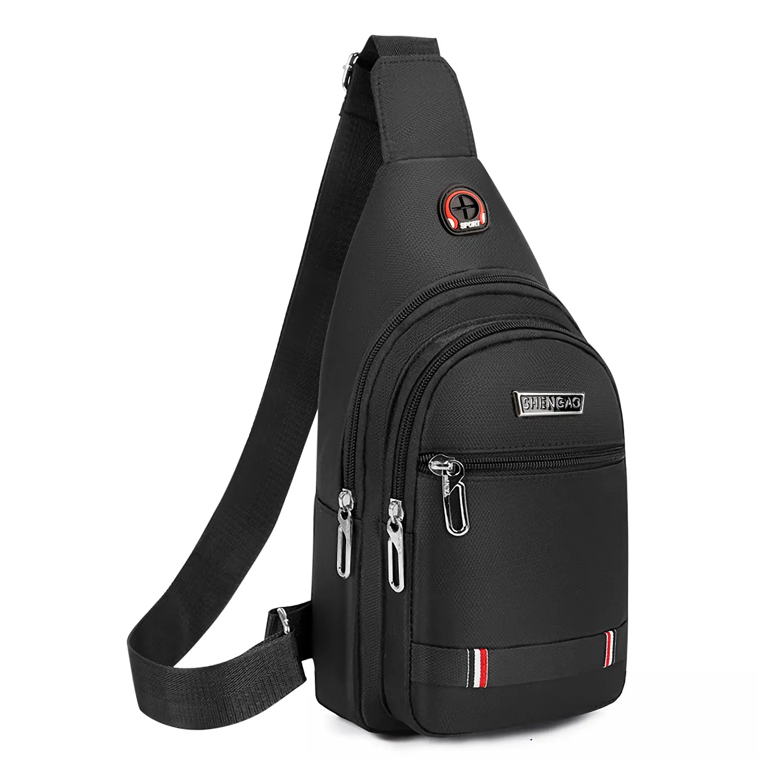 Small Canvas Sling Bag for Men & Women - Crossbody Shoulder Pack for Travel Hiking Sports & Everyday Use Plain Design