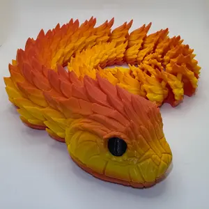 3D Printed Articulated Snake – Fire Bush Viper