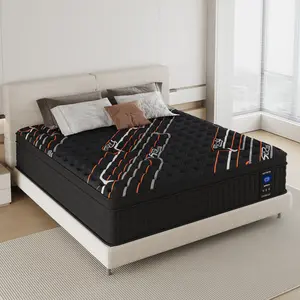 【MRH】10/12/14 Inch Twin Full Queen King Mattress Memory Foam And Spring Hybrid Mattress Medium Firmness, Lumbar Support, For Home Rooms Hotels, Boxed Halloween Furniture Ergonomic queen size mattress Interior Modern