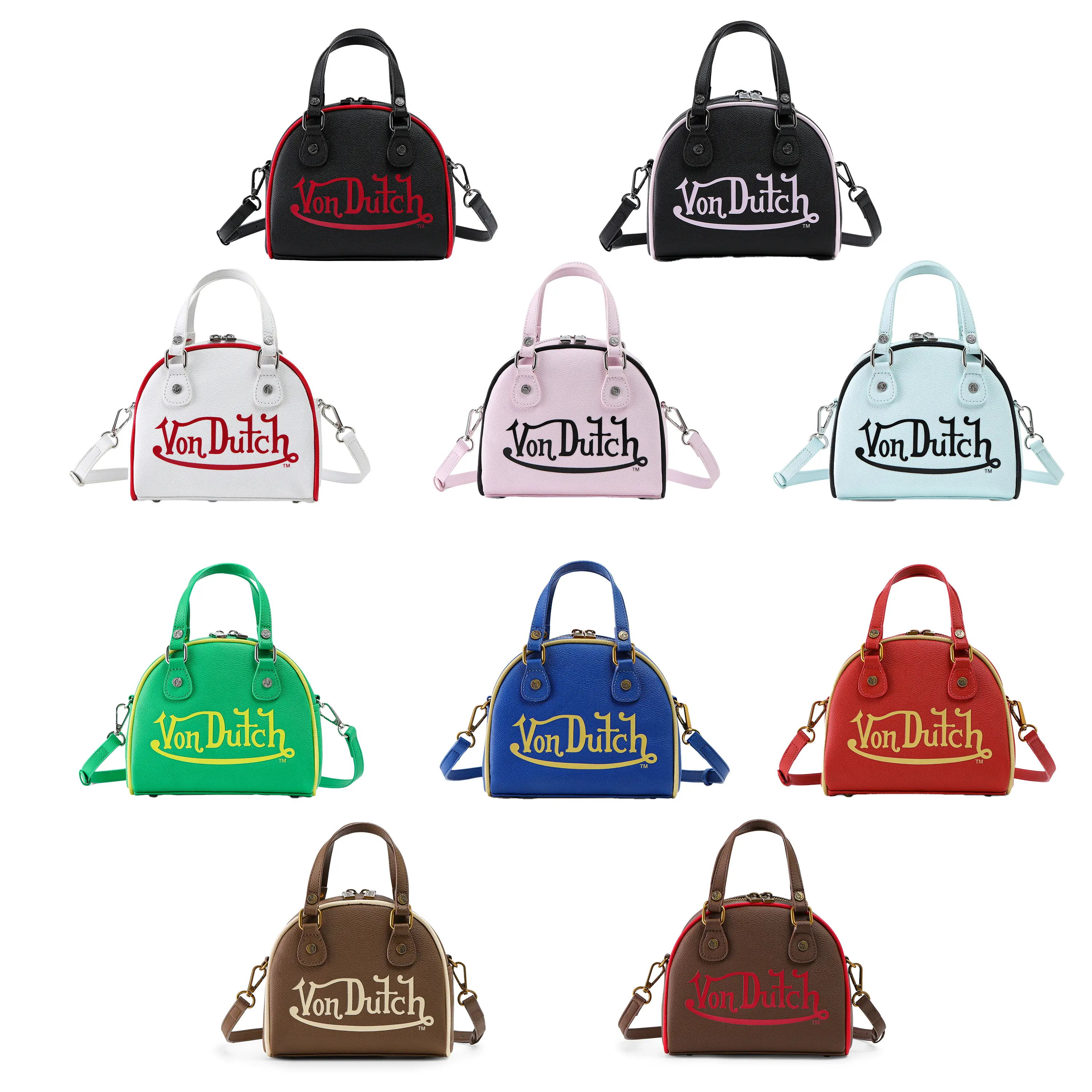 Von Dutch Two-Tone Bowling Bags - All Styles