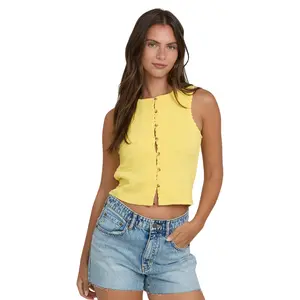 BILLABONG Women's Kelsey Tank, Fitted Silhouette, Wide Straps, Clean Neckline, Layering or Wearing Alone, Comfortable for Everyday Wear
