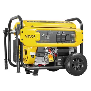 Summervibes VEVOR Portable Generator, 9625W Peak Watt Home Generator, Backup Generators for Home with Foldable Handle, Electric Start, Gas Powered, CO Sensor, RV Emergency Ready 30A 20A Outlets, AVR