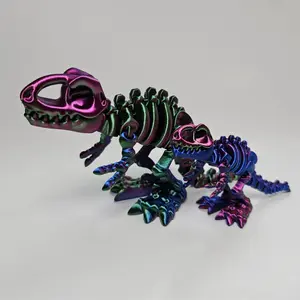 3D Printed Skeleton Trex With Mini Trex