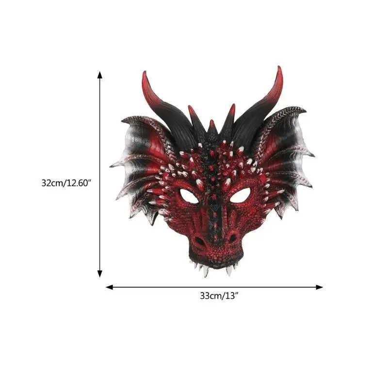 Halloween Dragon Mask Funny Dinosaur Mask Carniva Mask Women Costume Mask Party Mask For Masquerad Dress Up