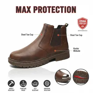 Splash-proof Smash-proof Puncture-proof Breathable Safety Shoes Unisex Chef Work Shoe Waterproof Anti-slip Durable Outdoor Comfortable Men Women Slip Resistant Metal Free Composite Toe Sneakers Airport Security Friendly Footwear Protective Work Boots