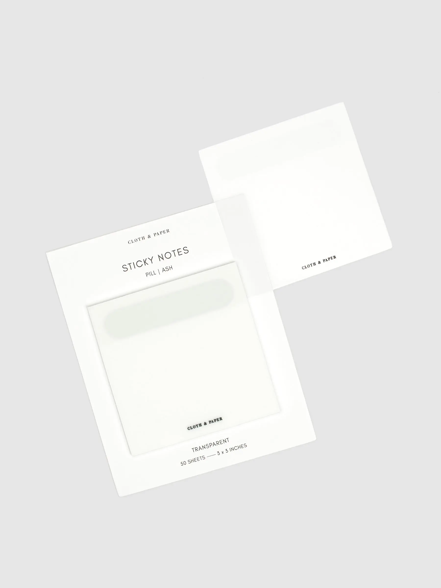 Transparent Pill Tab Sticky Notes