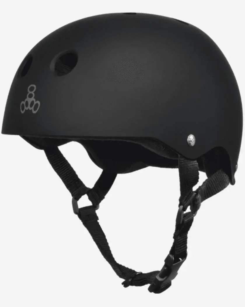 Triple 8 Sweatsaver Skate Helmet with Moisture-Wicking Liner, Classic Multi-Impact Protective Headgear with ABS Shell and Rubber Finish, Sports Accessories, Odor Control, Breathable, Perspiration, Non-Certified, Skateboarding, Unisex, Xs