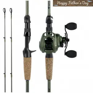 KastKing Spartacus II Twin-Tip Fishing Rod and Reel Combo, Casting Combo, Fishing Poles and Reels Combo, KastFlex IM6 Graphite Blanks, 2-Piece Rods with Extra Tips SummerVibes