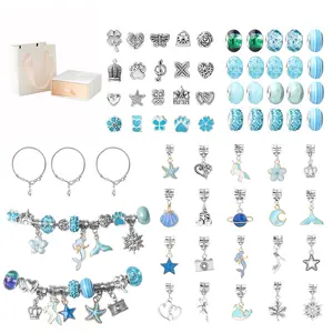 Blue DIY Beading Bracelet Kit Blue DIY Beading Bracelet Kit