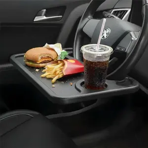 Portable car table. You can use it for eating or working on your computer or desk.