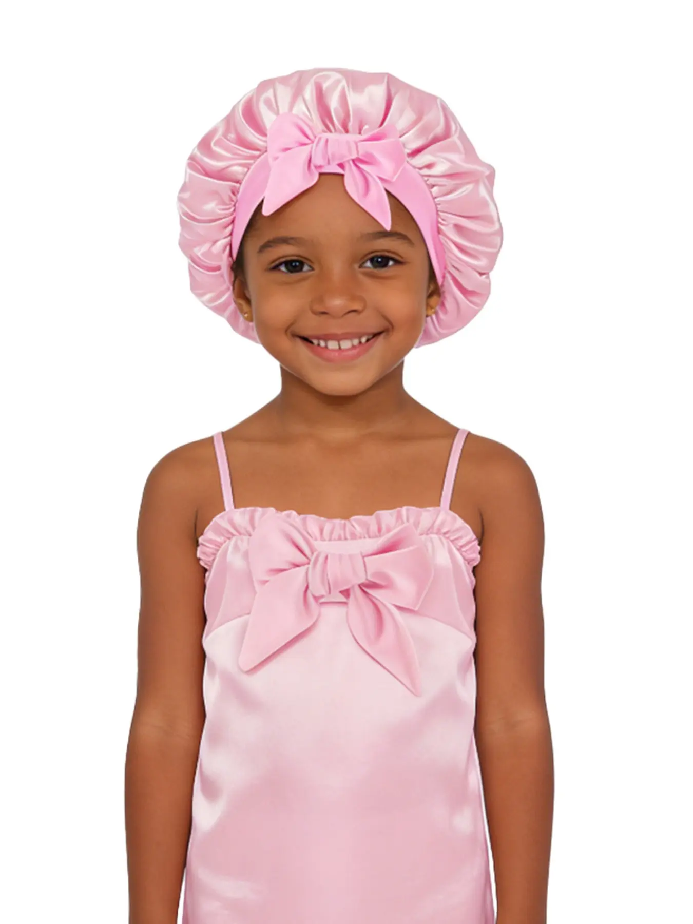 Kids Bonnets for Girls, Silk Bonnet for Kid Sleeping, Toddler Bonnet for Boys and Girls, Soft and Comfortable Sleep Cap
