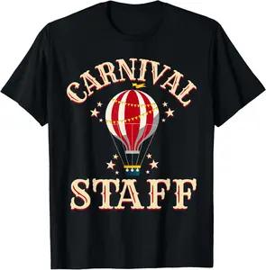 100% Cotton  Unisex Carnival Staff Shirt - Carnival Shirt - Carnival Staff T-Shirt