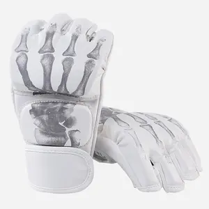 Boxing Gloves, 1 Pair Half Finger Boxing Training Gloves, Professional Training Equipment for Taekwondo & Boxing, Gym Accessories, Protective Gear, Christmas Gift