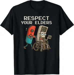 Funny Retro Gamer Graphic T-Shirt Soft Cotton Tee Vintage Console Old School Gaming Lover Gift Unique Humor Design for Men Women Guatemalan Pride Teddy Bear Round Neck Short Sleeves