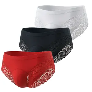 Bleso Mens Lace Sissy Pouch Panties Hipster Panty Underwear Briefs Bikini Thongs G String Lingerie