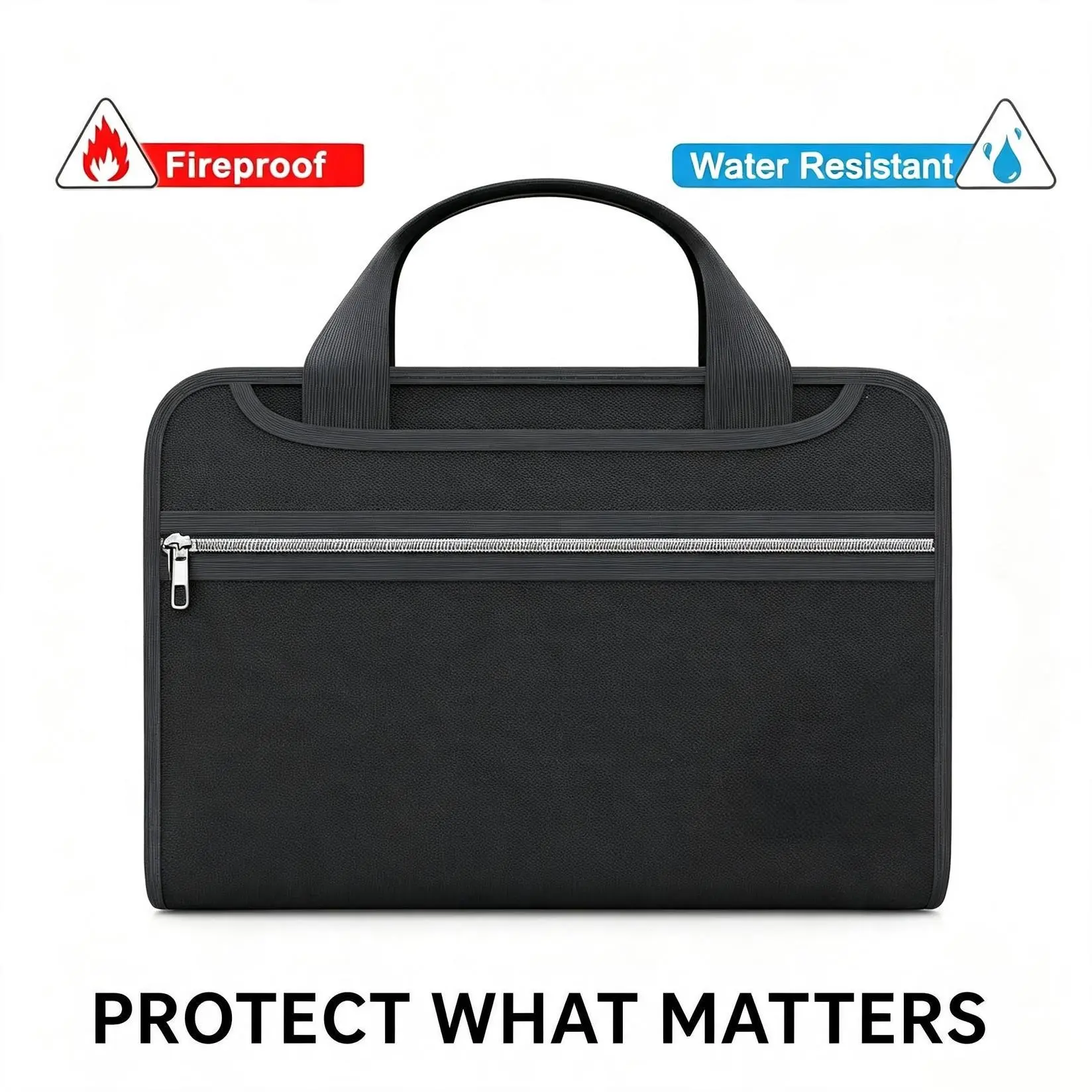 13-Slot A4 Fireproof Organizer - Water Resistant Important Document Holder, Desk File Organizer, Fireproof File Box for Family Valuables & Gym Bag Paper Storage (Sports & Outdoor Accessory)
