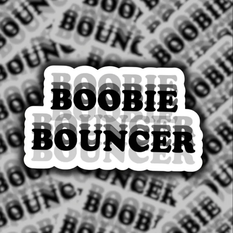 Boobie Bouncer Stickers, 3.5 in