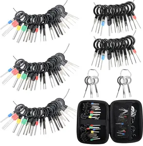 82Pcs Terminal Pin Removal Tool Kit, Electrical Connector Wire Terminal Release Tool Set, Automotive Car Plug Pin Extractor for Vehicle Household Devices