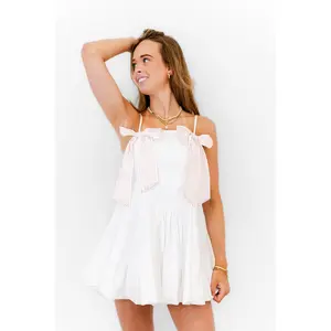 Western Whimsy Bow Mini Dress