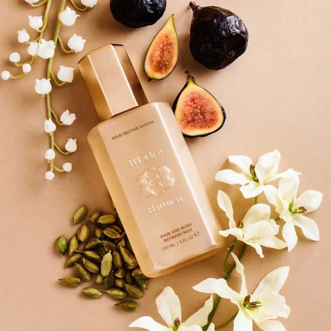 Blake Brown Beauty Wild Nectar Santal Hair & Body Mist | Hair Perfume & Body Fragrance Mist | Warm Floral, Vanilla & Sandalwood