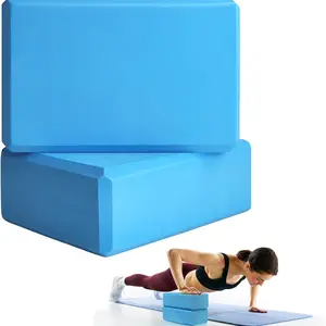 2-Pack Yoga Blocks, 9x6x3 Inches Foam Yoga Aids, Ideal for Pilates Stretching and Meditation, Lightweight Essential Yoga Gear, Yoga Equipment