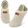 Cozy Fleece House Slippers for Women & Men – Non-Slip Indoor Shoes with Soft Lining, Lightweight Warm Fuzzy Footwear for Home, Bedroom, Travel Comfort Boy Cotton slippers women house shoe, Ankle, All Seasons, Round Toe, Rubber