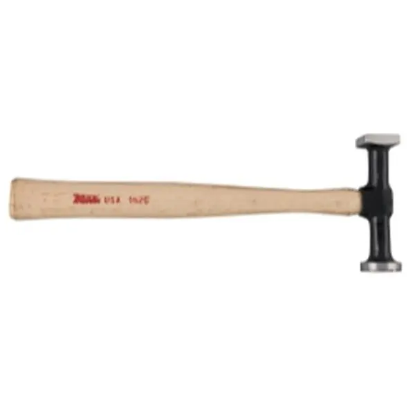 Martin Tools MRT162G Shrinking Hammer, Expertly Machined Serrations, Hickory Handle for Close Quarters Work