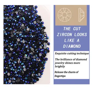 500/1000pcs Flat Back Round Jelly Beads, Multi-Size Ab Water Drill Resin Drills, Beads And Accessories, Non-Thermal Repair for Glass Cups, Shoes, Clothes, Makeup, Nail Art, DIY Crafts
