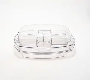 Good Housekeeping Divided Appetizer Tray w/ Lid Good Housekeeping Divided Appetizer Tray w/ Lid