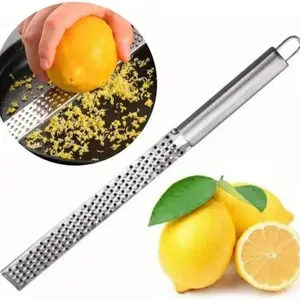 Stainless Steel Lemon Zester, 1 Count Manual Lemon Cheese Grater, Multifunctional Fruit Peeler for Lemon, Orange, Lime, Kitchen Gadgets