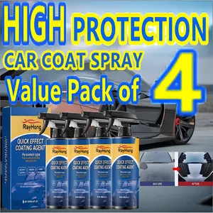 Rayhong Car Coating Spray, 4-Pack Automotive Care Refinish Repair Waxing Sealant Liquid, Car Paint Protection & Renewal Solution