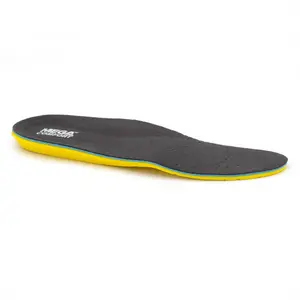 MEGAComfort  Insole - Personal Anti Fatigue Mat - Yellow, Black & Blue - Mens 8,9 & Womens 10,11, Soft, Memory Foam, Contoured Arch