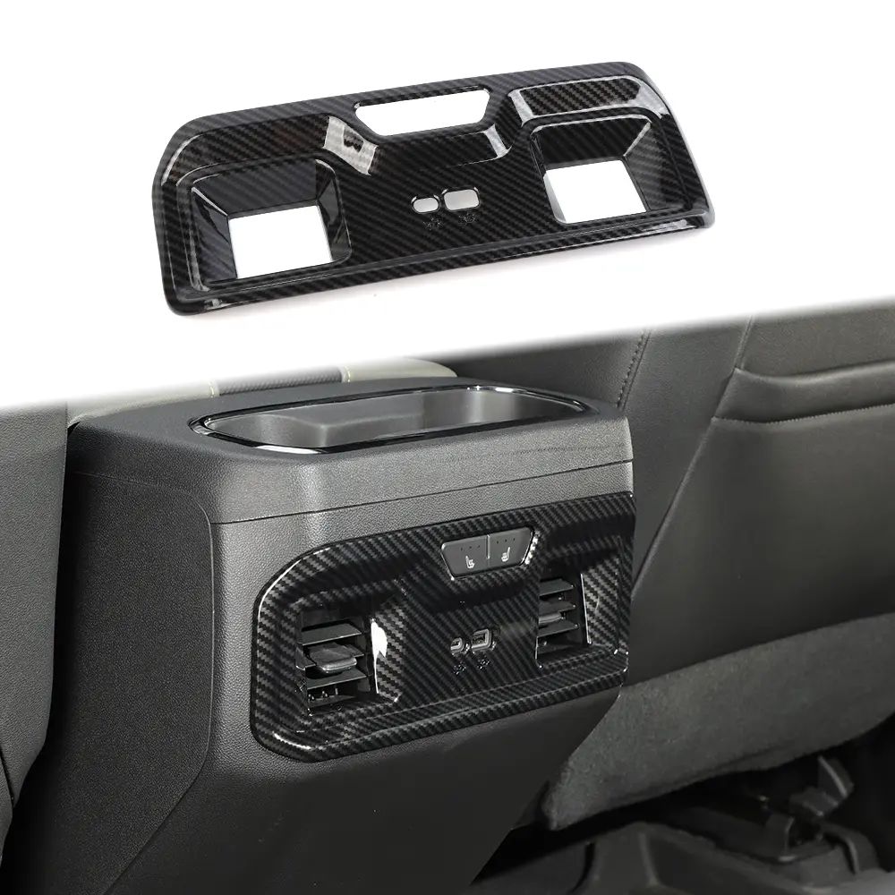 Rear Back Air Conditioner Outlet Vent Panel Trim - Car Interior Covers, Unique Decorative Automotive Accessory for 2022+ Chevy Silverado/GMC Sierra Trucks