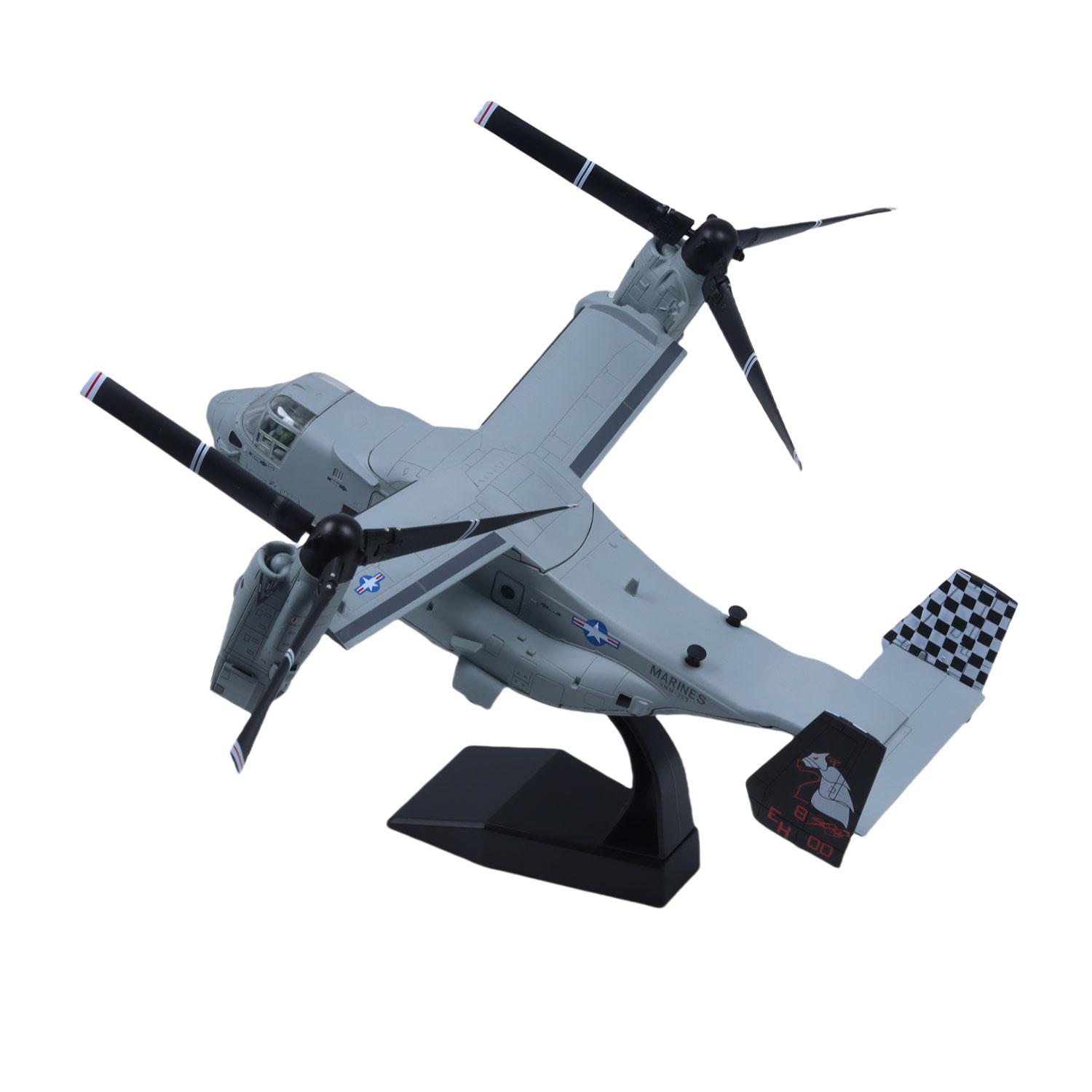 1/72 Scale V-22 Osprey Tiltrotor Attack Aircraft Die-cast Metal Military Aircraft Toy Model, Perfect As A Christmas Gift, Birthday Gift, Or For Collection And Display For aviation Enthusiasts. Collector Set
