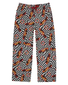 Disney Cars Men's Lighting McQueen 95 Wavy Checkered Pajama Pants Adult Sleepwear