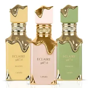 Lattafa Eclaire, Eclaire Banoffi & Eclaire Pistache Eau de Parfum Sprays 100ml Bundle - Gourmand Fragrances with Creamy Sweetness & Fruity Indulgence