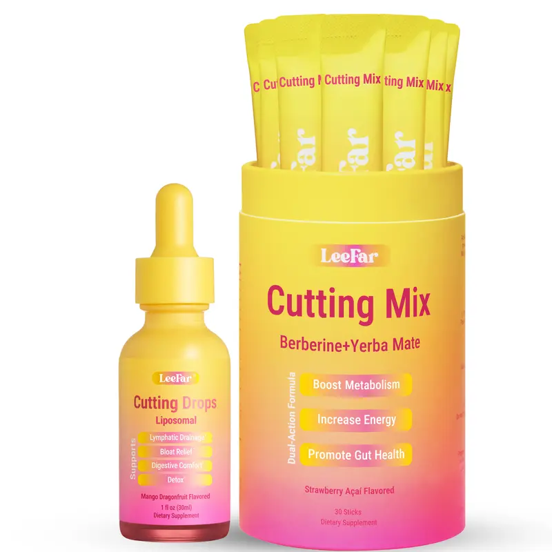 LeeFar Cutting Drink Mix – | Strawberry Açaí Flavor – 30 Servings