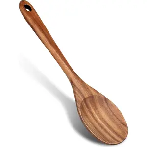 14 Inch Large Wooden Spoon for Cooking Utensil Mixing Spoons Baking Serving  Spoon Big Non Stick Spatula Long Handle Kitchen Utensils Stirring Cooking Spoon Non  Kitchen Tools Accessories
