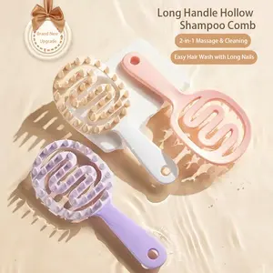 Self-designed massage comb, soft rubber scalp meridian anti-itching scalp cleansing shampoo artifact