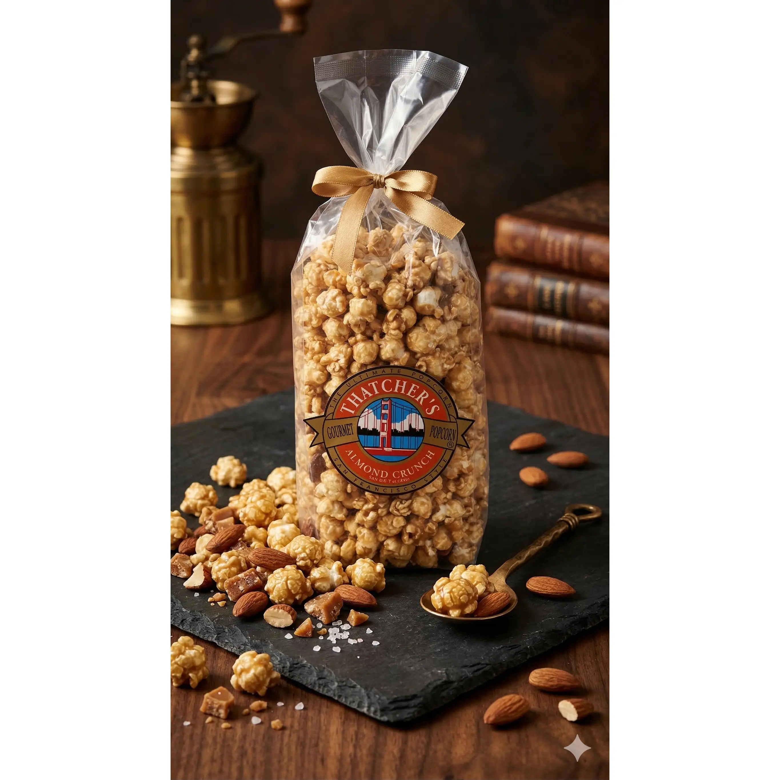ALMOND CRUNCH 8OZ GOURMET POPCORN