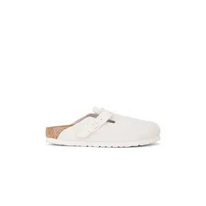BIRKENSTOCK Boston Soft Footbed Clog in Antique White