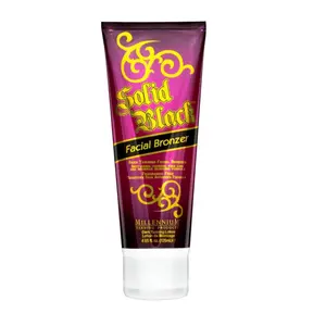 Millennium Tanning Solid Black Facial Bronzer 4 oz - Skin Firming Tanning Lotion with Antioxidants for Sensitive Skin