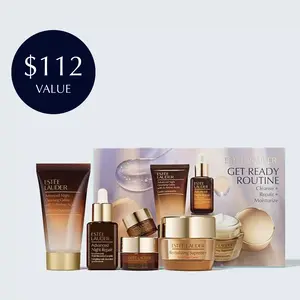 Get Ready Routine Skincare Gift Set Cleanse + Repair + Moisturize