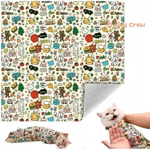 Chewy Crew  A Game Changer for Pet Grooming! This Anti-Scratch Restraint Wrap is a Genius Tool for Nail Clipping & Medicating Your Pet. Calming, Reusable & Multifunctional.