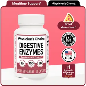 Physician's Choice Digestive Enzymes - Bloating & Mealtime Discomfort Support with Probiotics + Prebiotics for Digestion & Gut Health