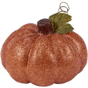 Dark Orange Glitter Pumpkin