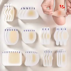 20pcs Multishape Blister Bandages Water Resistant, 40% More Cushioning, Hydrocolloid Bandages for Foot Blister Pads for Prevention & Recovery - Christmas Gift